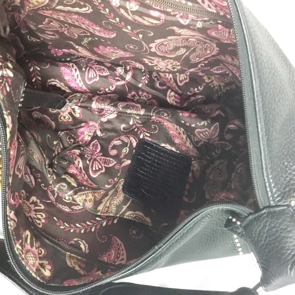 Brighton Breeze Leather HOBO Bag Purse Studded Retail $260 Black - Picture 7 of 10